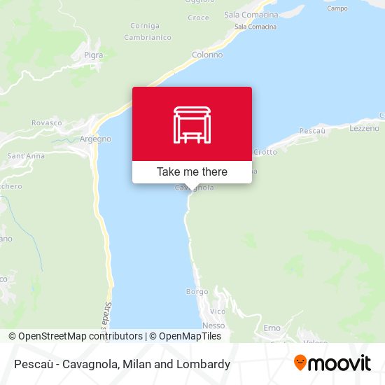Pescaù - Cavagnola map