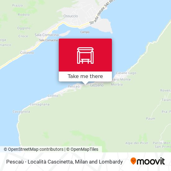 Pescaù - Località Cascinetta map