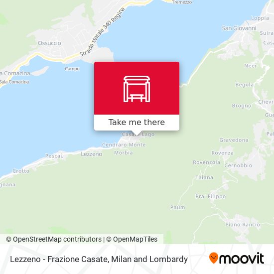 Lezzeno - Frazione Casate map