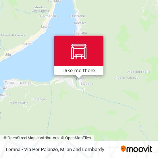 Lemna - Via Per Palanzo map