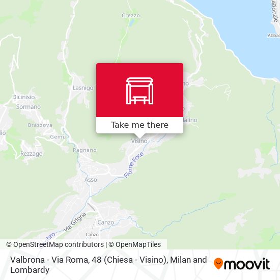 Valbrona - Via Roma, 48 (Chiesa - Visino) map