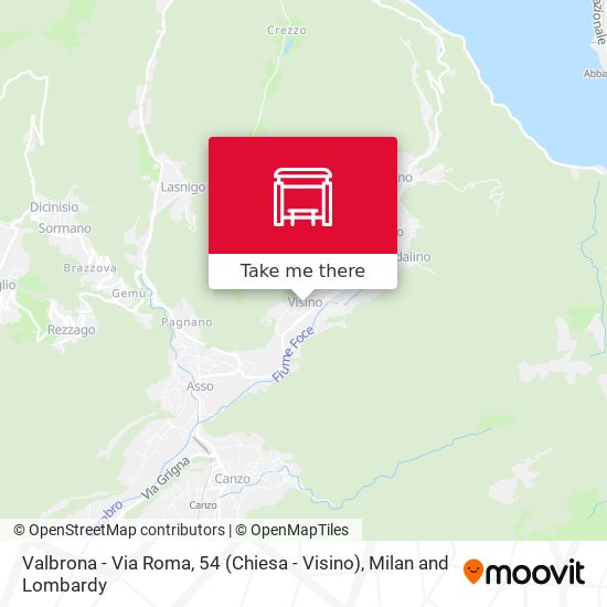 Valbrona - Via Roma, 54 (Chiesa - Visino) map
