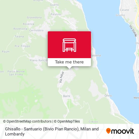 Ghisallo - Santuario (Bivio Pian Rancio) map