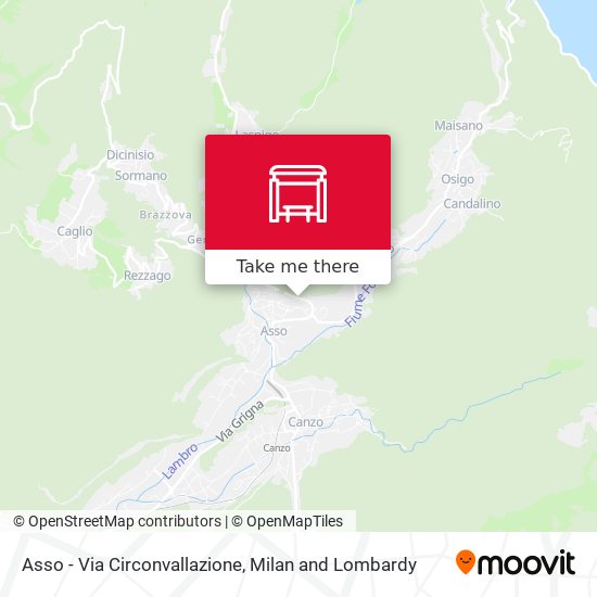 Asso - Via Circonvallazione map