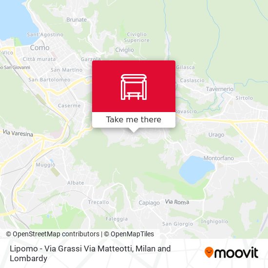 Lipomo - Via Grassi Via Matteotti map