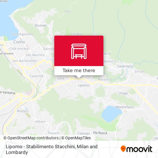 Lipomo - Stabilimento Stacchini map