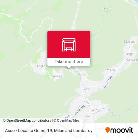Asso - Località Gemù, 19 map