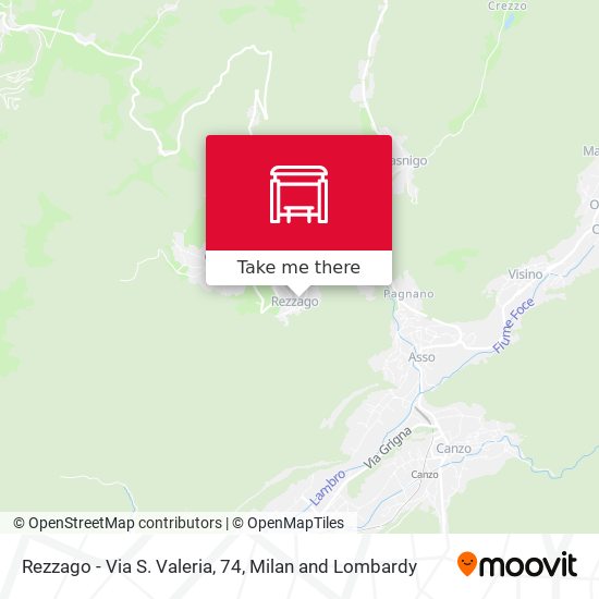 Rezzago - Via S. Valeria, 74 map