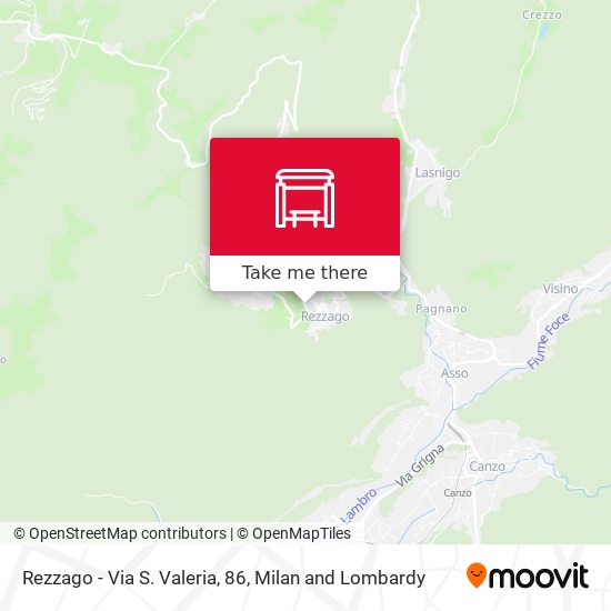 Rezzago - Via S. Valeria, 86 map
