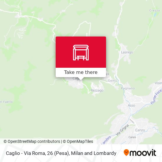 Caglio - Via Roma, 26 (Pesa) map