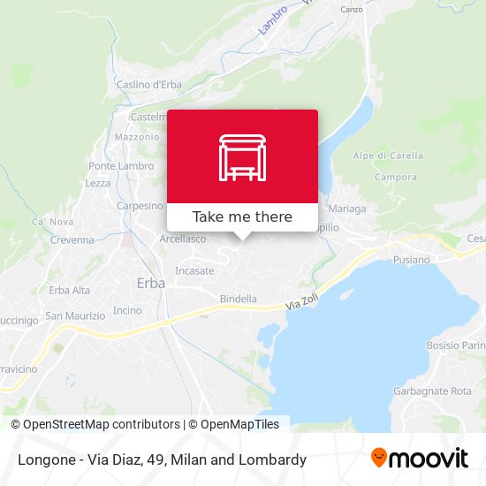 Longone - Via Diaz, 49 map
