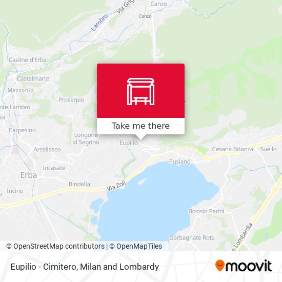 Eupilio - Cimitero map