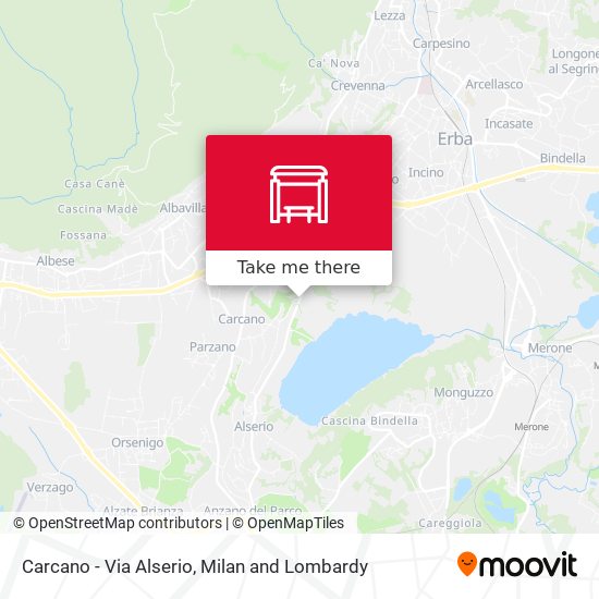 Carcano - Via Alserio map