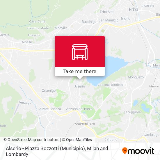 Alserio - Piazza Bozzotti (Municipio) map