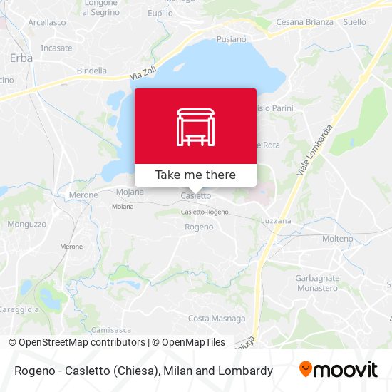 Rogeno - Casletto (Chiesa) map