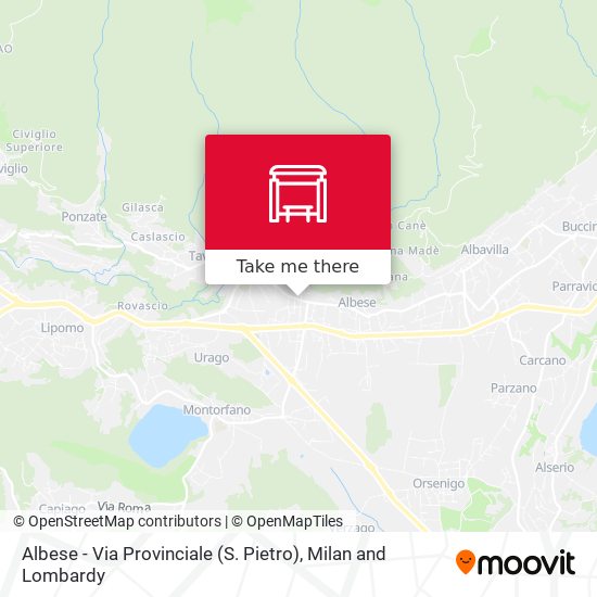 Albese - Via Provinciale (S. Pietro) map