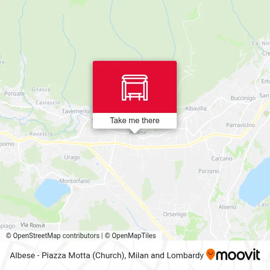 Albese - Piazza Motta (Church) map