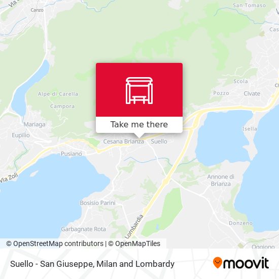 Suello - San Giuseppe map