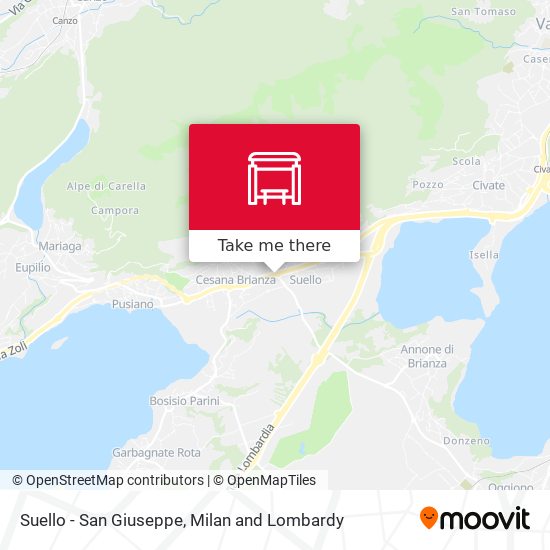 Suello - San Giuseppe map
