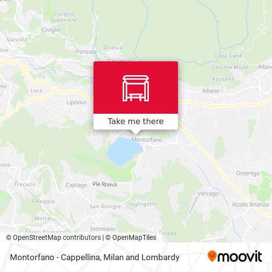 Montorfano - Cappellina map