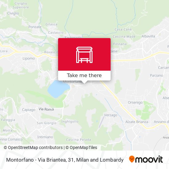 Montorfano - Via Briantea, 31 map