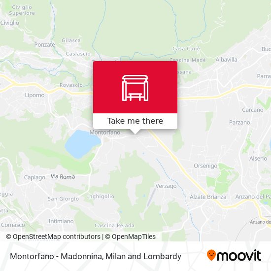 Montorfano - Madonnina map