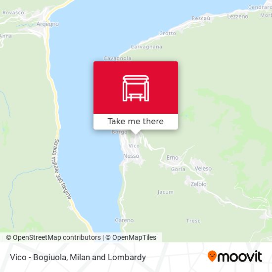 Vico - Bogiuola map