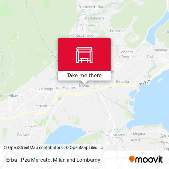 Erba - P.za Mercato map
