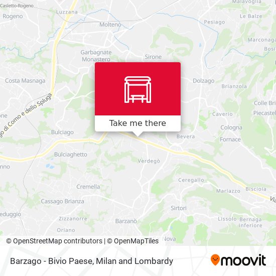Barzago - Bivio Paese map