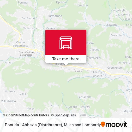 Pontida - Abbazia (Distributore) map