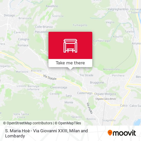 S. Maria Hoè - Via Giovanni XXIII map
