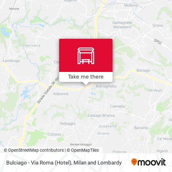 Bulciago - Via Roma (Hotel) map