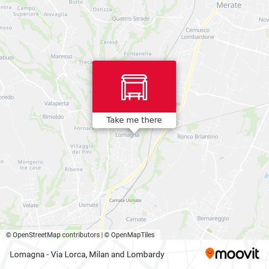 Lomagna - Via Lorca map