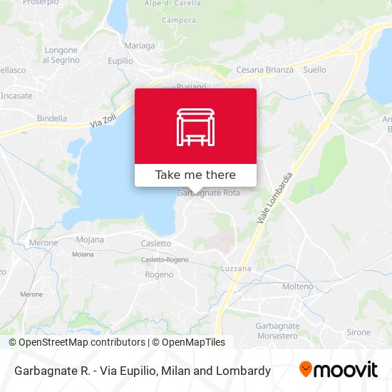 Garbagnate R. - Via Eupilio map