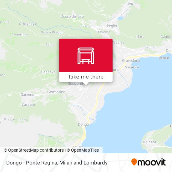 Dongo - Ponte Regina map
