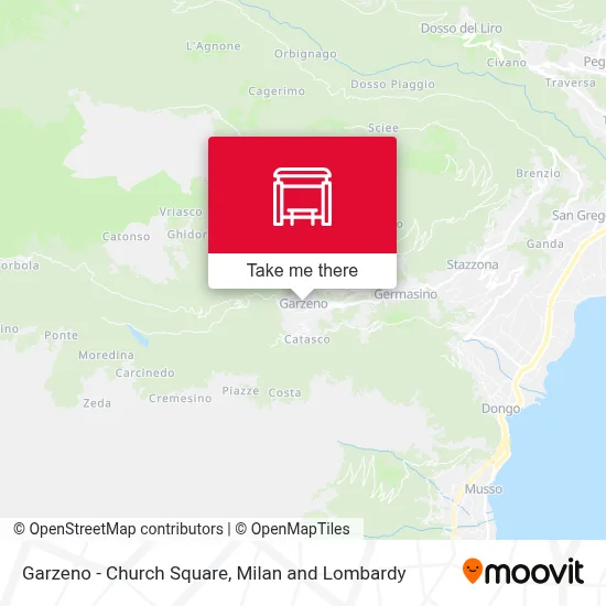 Garzeno - Church Square map