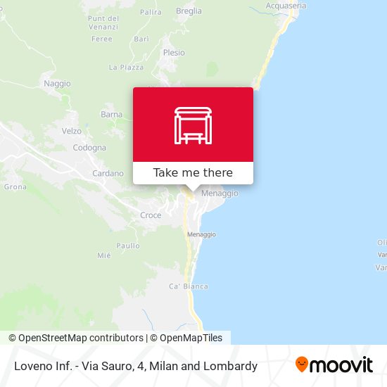 Loveno Inf. - Via Sauro, 4 map