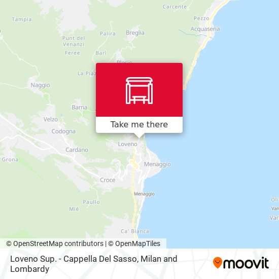 Loveno Sup. - Cappella Del Sasso map