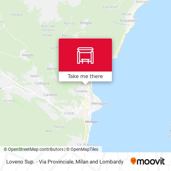 Loveno Sup. - Via Provinciale map