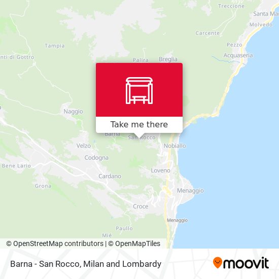 Barna - San Rocco map