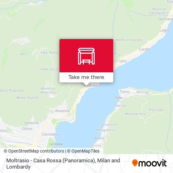 Moltrasio - Casa Rossa (Panoramica) map