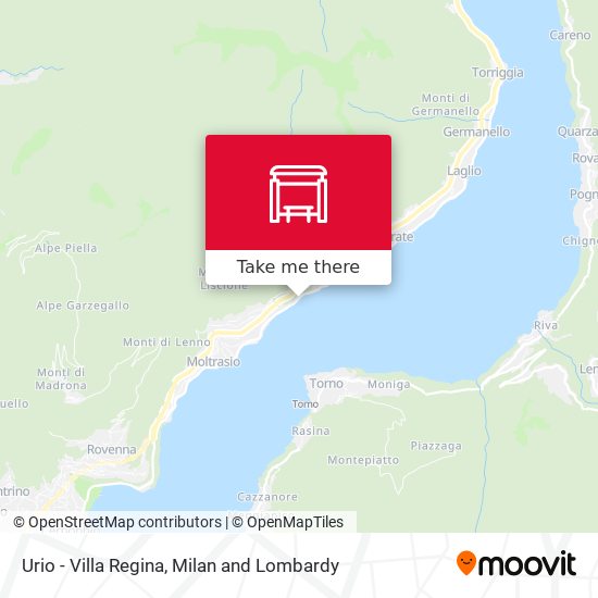 Urio - Villa Regina map