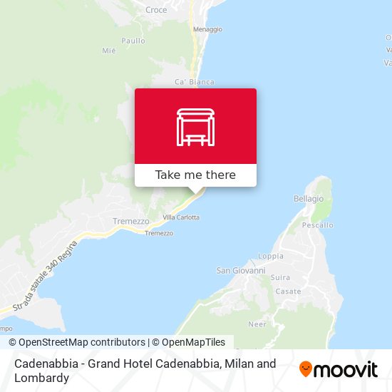 Cadenabbia - Grand Hotel Cadenabbia map