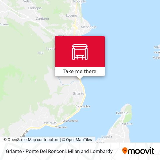 Griante - Ponte Dei Ronconi map