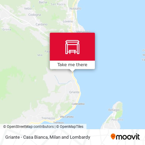 Griante - Casa Bianca map