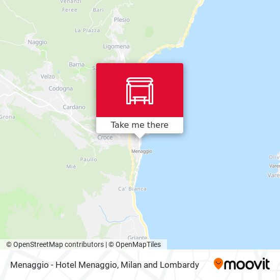 Menaggio - Hotel Menaggio map