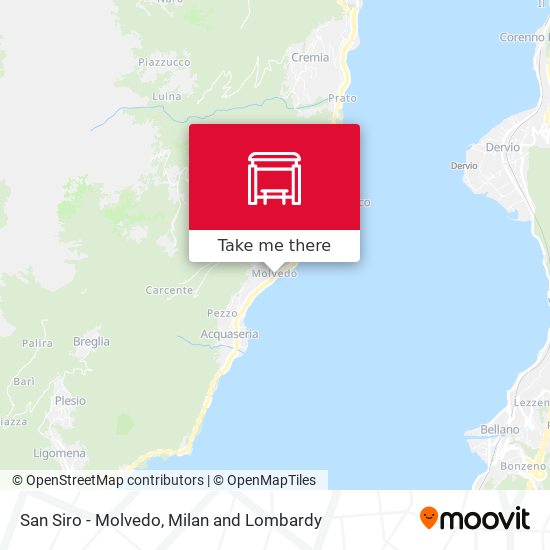 San Siro - Molvedo map