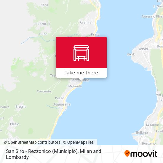 San Siro - Rezzonico (Municipio) map