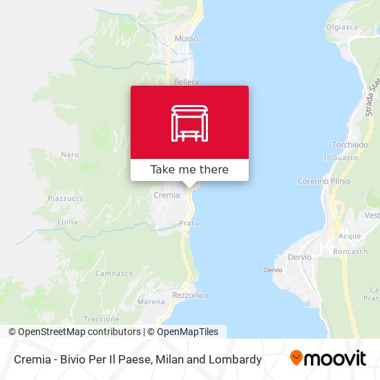 Cremia - Bivio Per Il Paese map