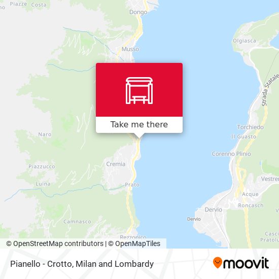 Pianello - Crotto map